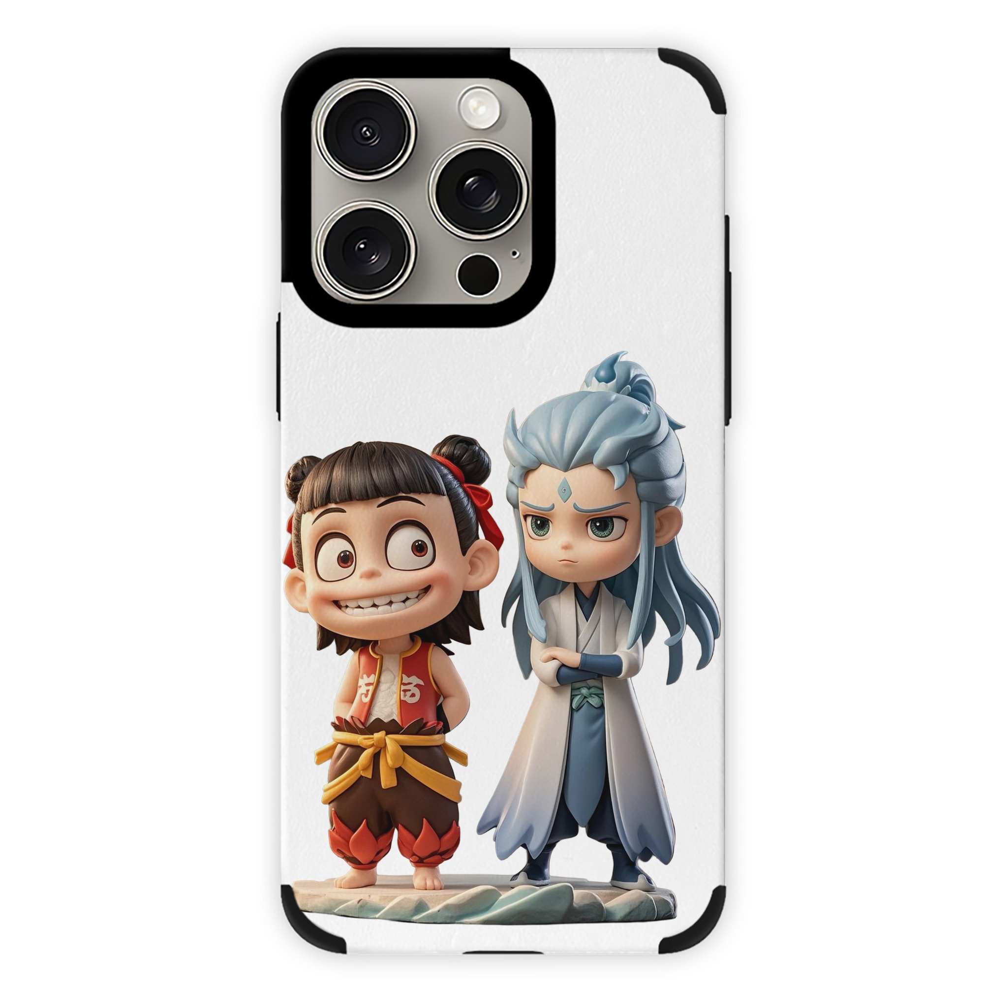 （画像用） Ne Zha 2 ナタ 魔童の大暴れ 【iPhone15ProMax対応】 PUレザー スマホケース 耐衝撃＆黄変防止