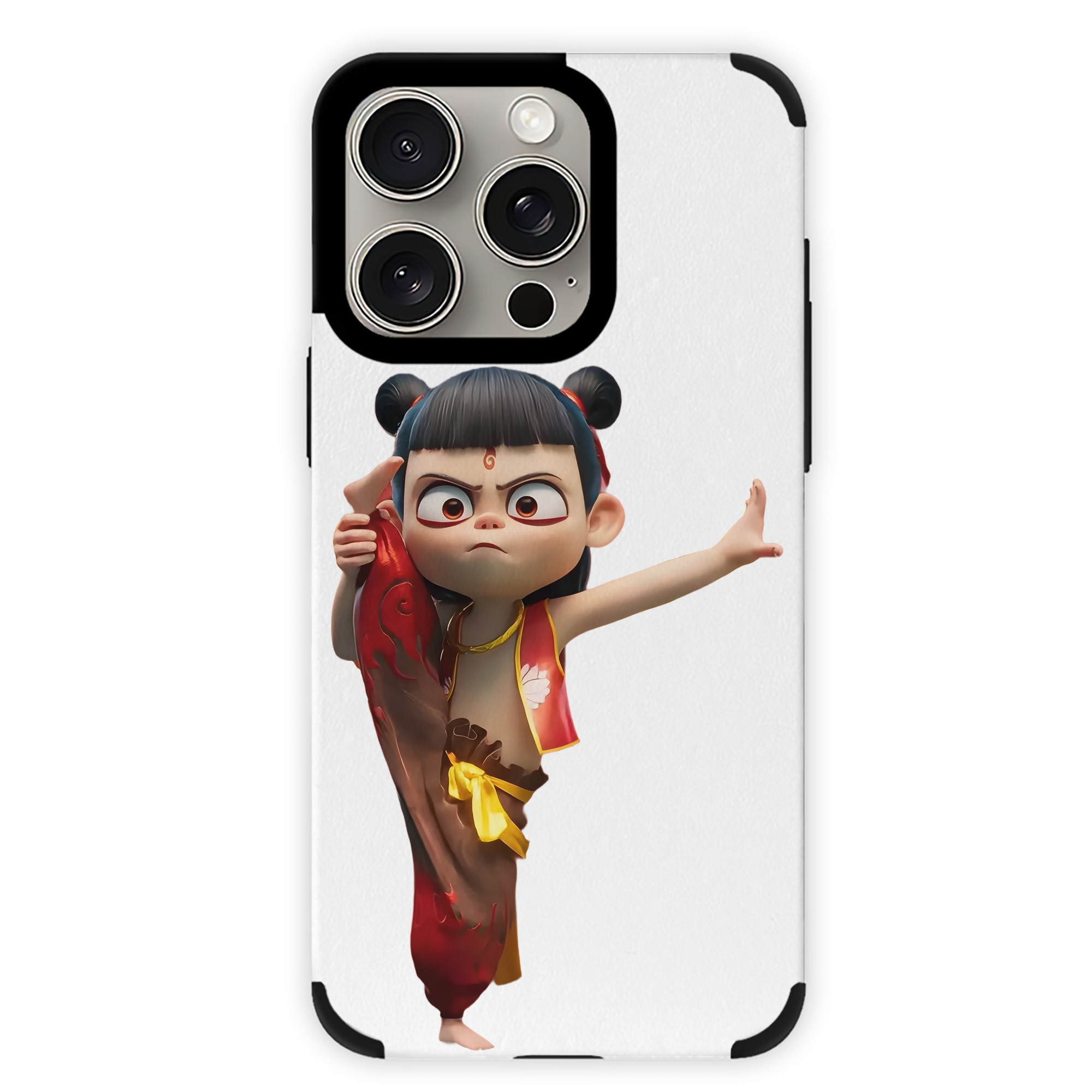 （画像用） Ne Zha 2 ナタ 魔童の大暴れ 【iPhone15ProMax対応】 PUレザー スマホケース 耐衝撃＆黄変防止
