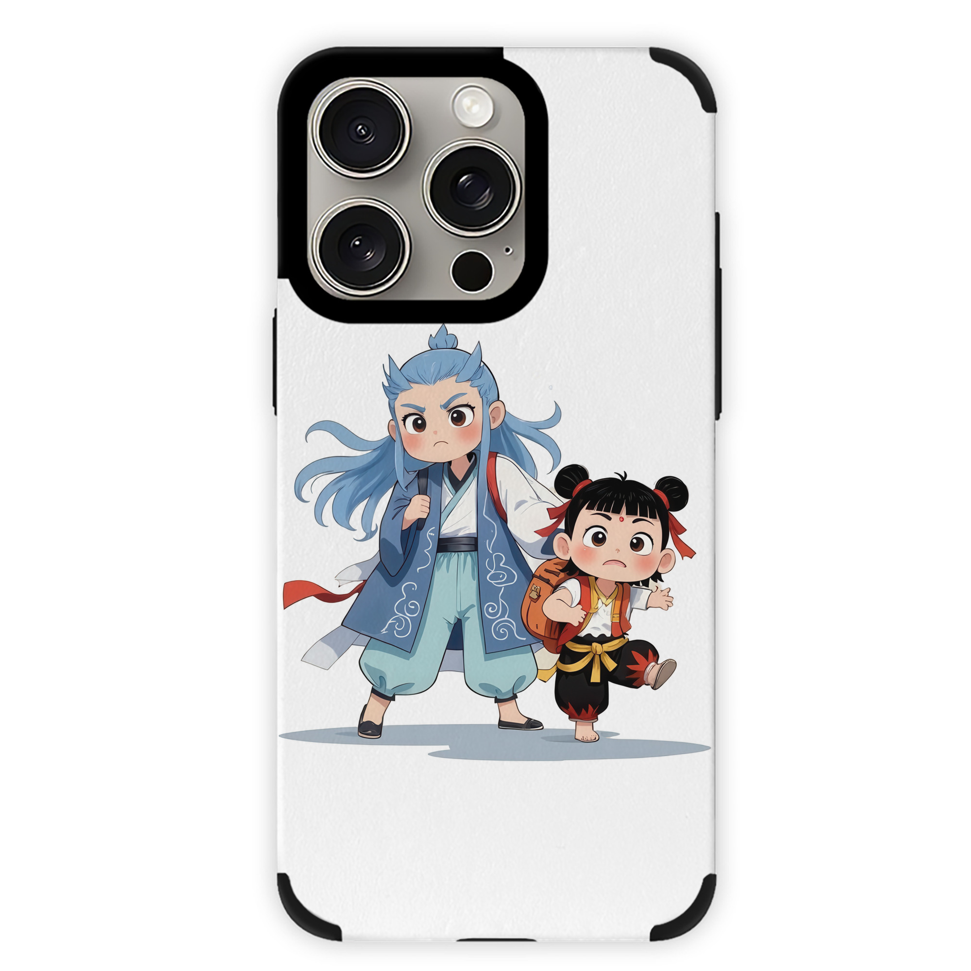（画像用） Ne Zha 2 ナタ 魔童の大暴れ 【iPhone15ProMax対応】 PUレザー スマホケース 耐衝撃＆黄変防止