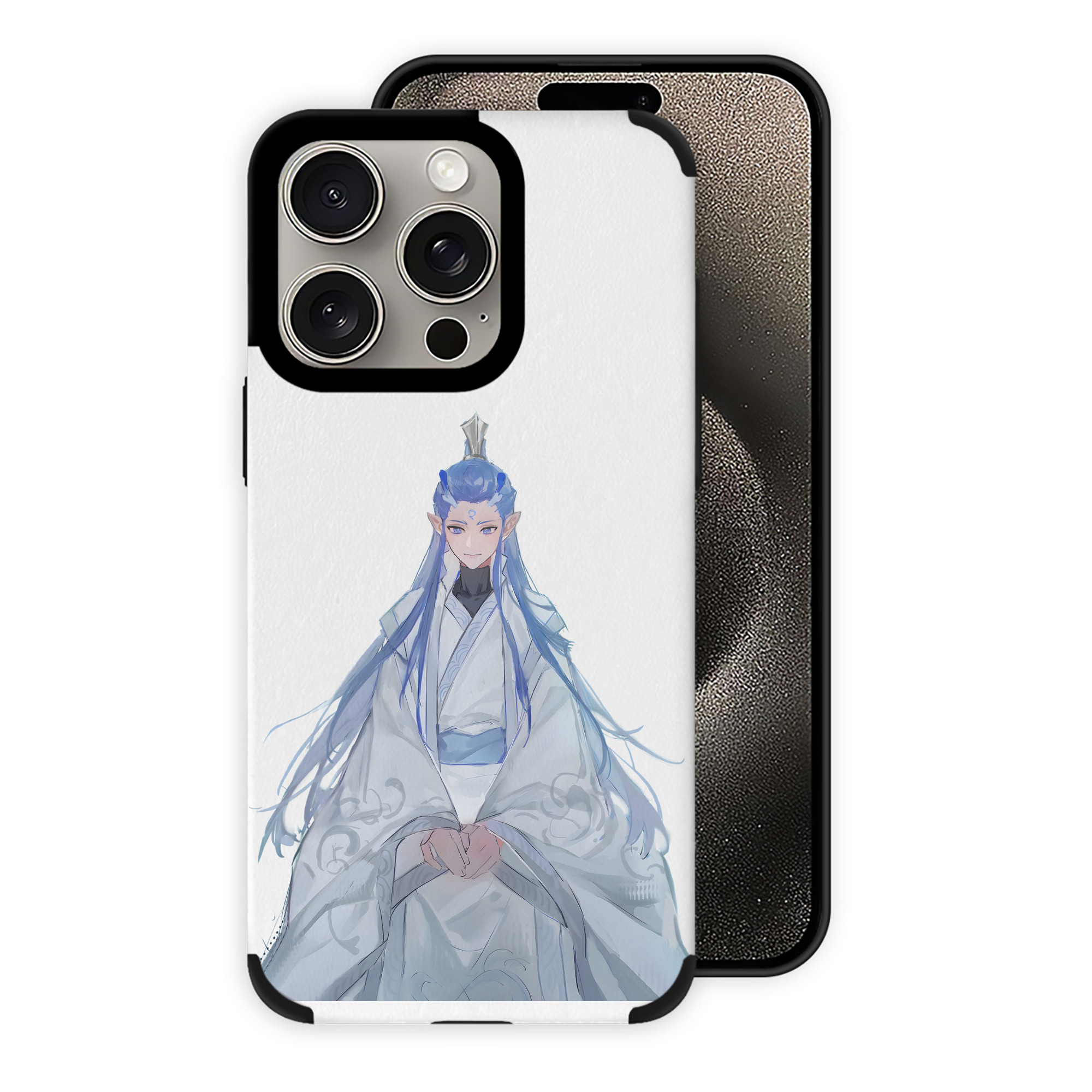 （画像用） Ne Zha 2 ナタ 魔童の大暴れ 【iPhone15ProMax対応】 PUレザー スマホケース 耐衝撃＆黄変防止
