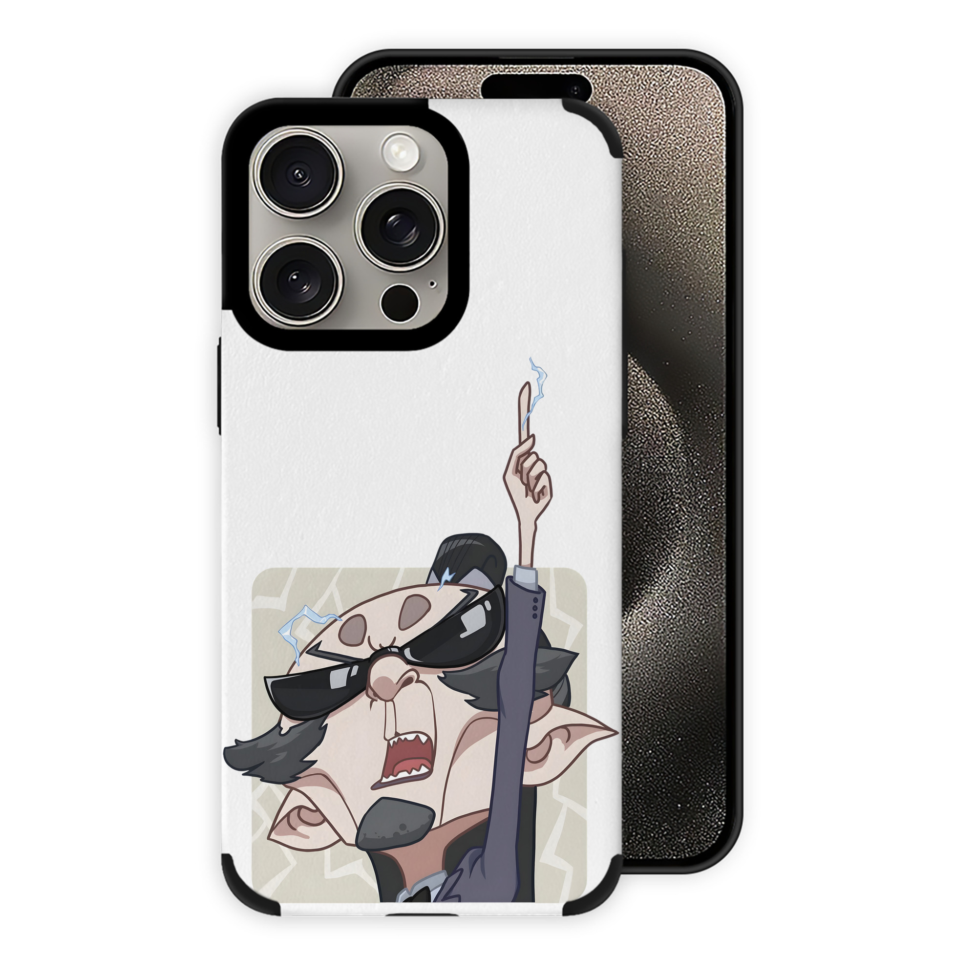 （画像用） Ne Zha 2 ナタ 魔童の大暴れ 【iPhone15ProMax対応】 PUレザー スマホケース 耐衝撃＆黄変防止