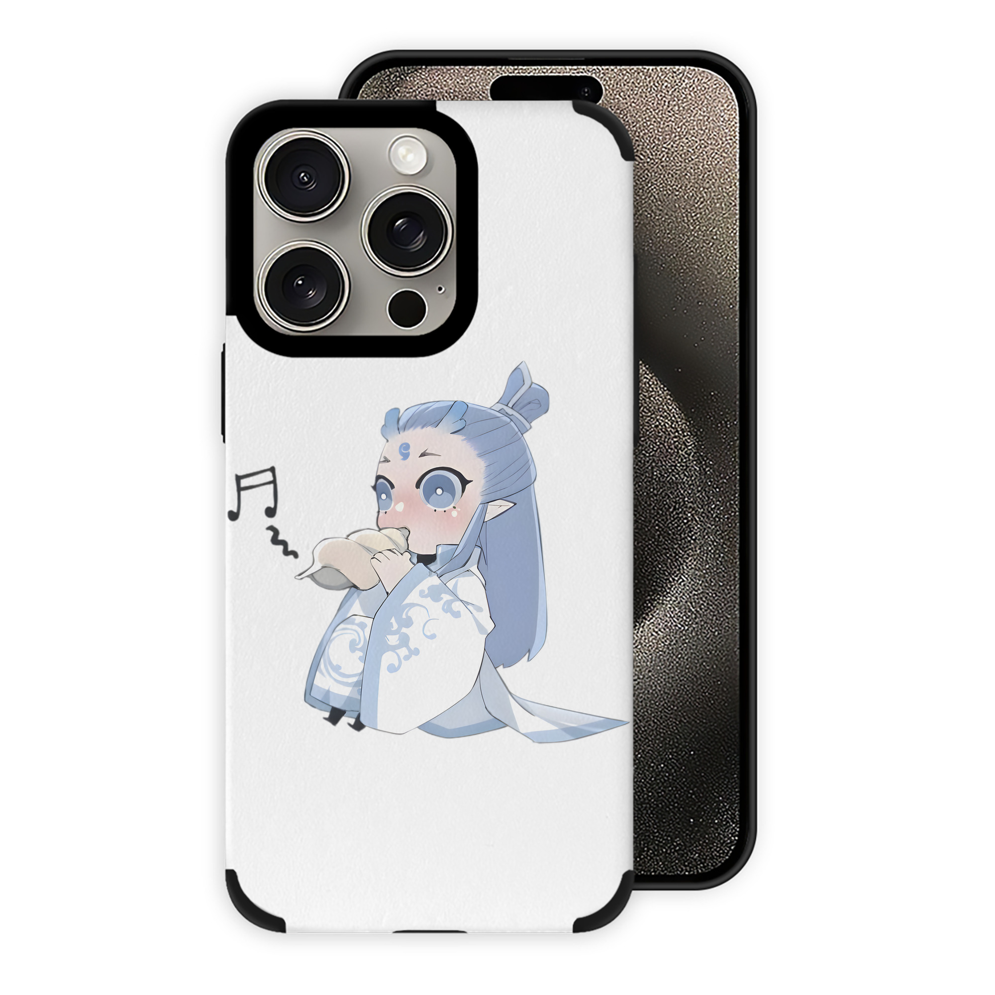（画像用） Ne Zha 2 ナタ 魔童の大暴れ 【iPhone15ProMax対応】 PUレザー スマホケース 耐衝撃＆黄変防止