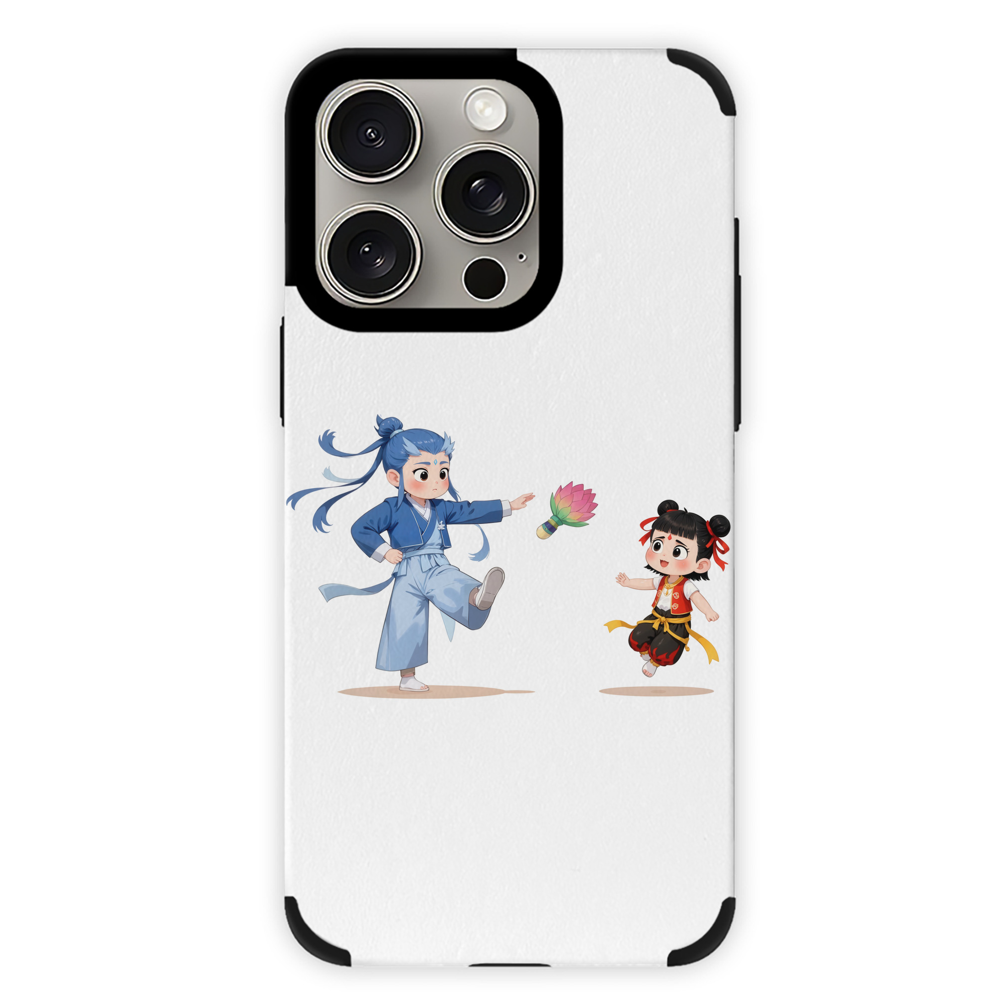 （画像用） Ne Zha 2 ナタ 魔童の大暴れ 【iPhone15ProMax対応】 PUレザー スマホケース 耐衝撃＆黄変防止