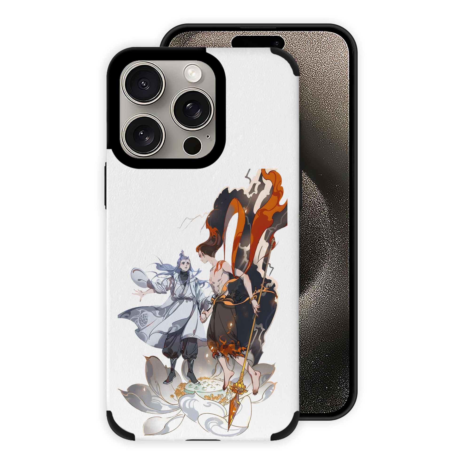 Ne Zha 2 ナタ 魔童の大暴れ 【iPhone15ProMax対応】 PUレザー スマホケース 耐衝撃＆黄変防止