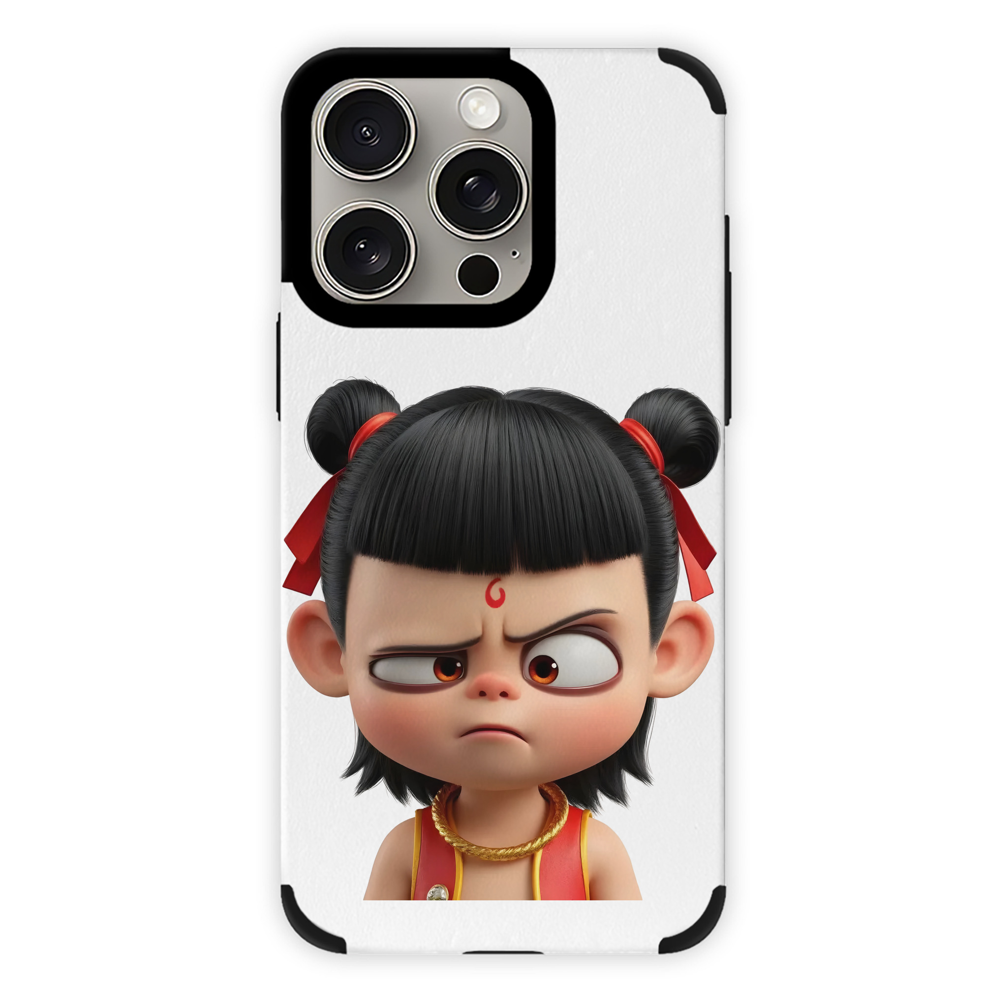 （画像用） Ne Zha 2 ナタ 魔童の大暴れ 【iPhone15ProMax対応】 PUレザー スマホケース 耐衝撃＆黄変防止
