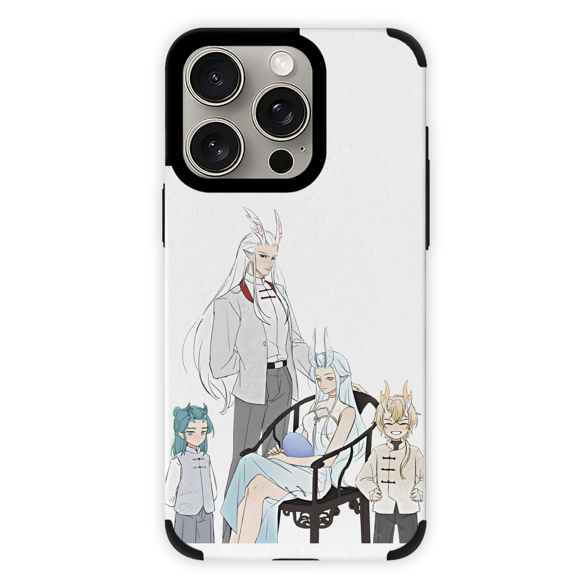 （画像用） Ne Zha 2 ナタ 魔童の大暴れ 【iPhone15ProMax対応】 PUレザー スマホケース 耐衝撃＆黄変防止