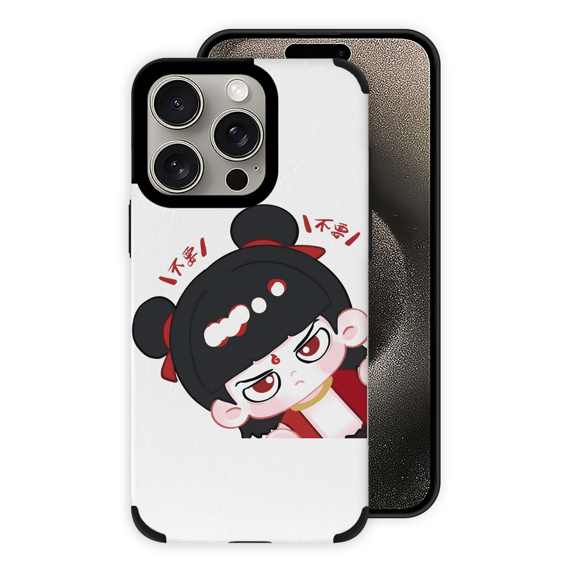 （画像用） Ne Zha 2 ナタ 魔童の大暴れ 【iPhone15ProMax対応】 PUレザー スマホケース 耐衝撃＆黄変防止