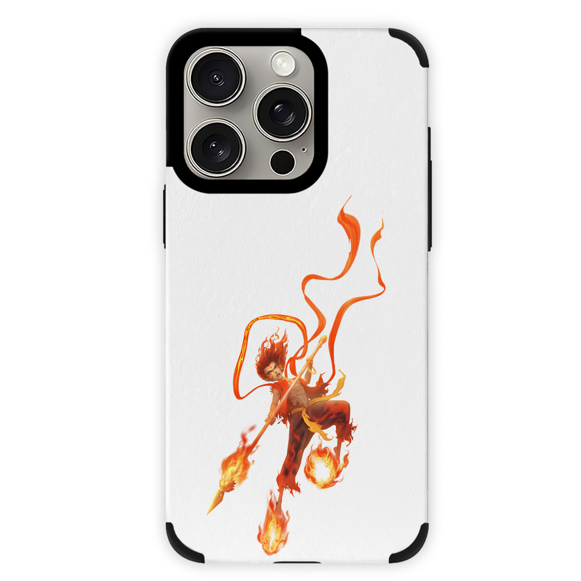 （画像用） Ne Zha 2 ナタ 魔童の大暴れ 【iPhone15ProMax対応】 PUレザー スマホケース 耐衝撃＆黄変防止