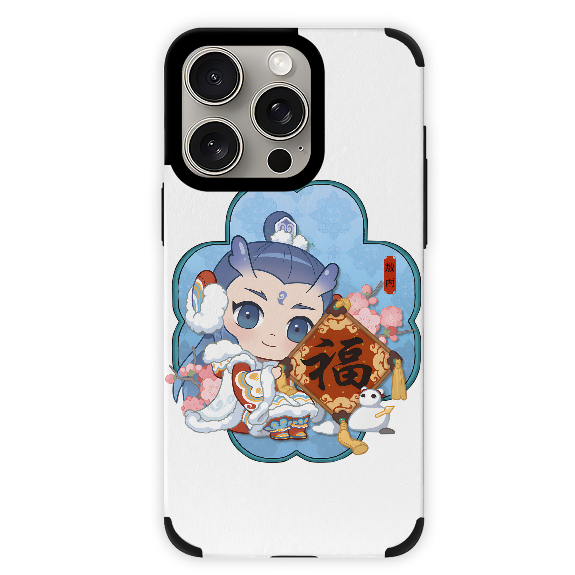 （画像用） Ne Zha 2 ナタ 魔童の大暴れ 【iPhone15ProMax対応】 PUレザー スマホケース 耐衝撃＆黄変防止