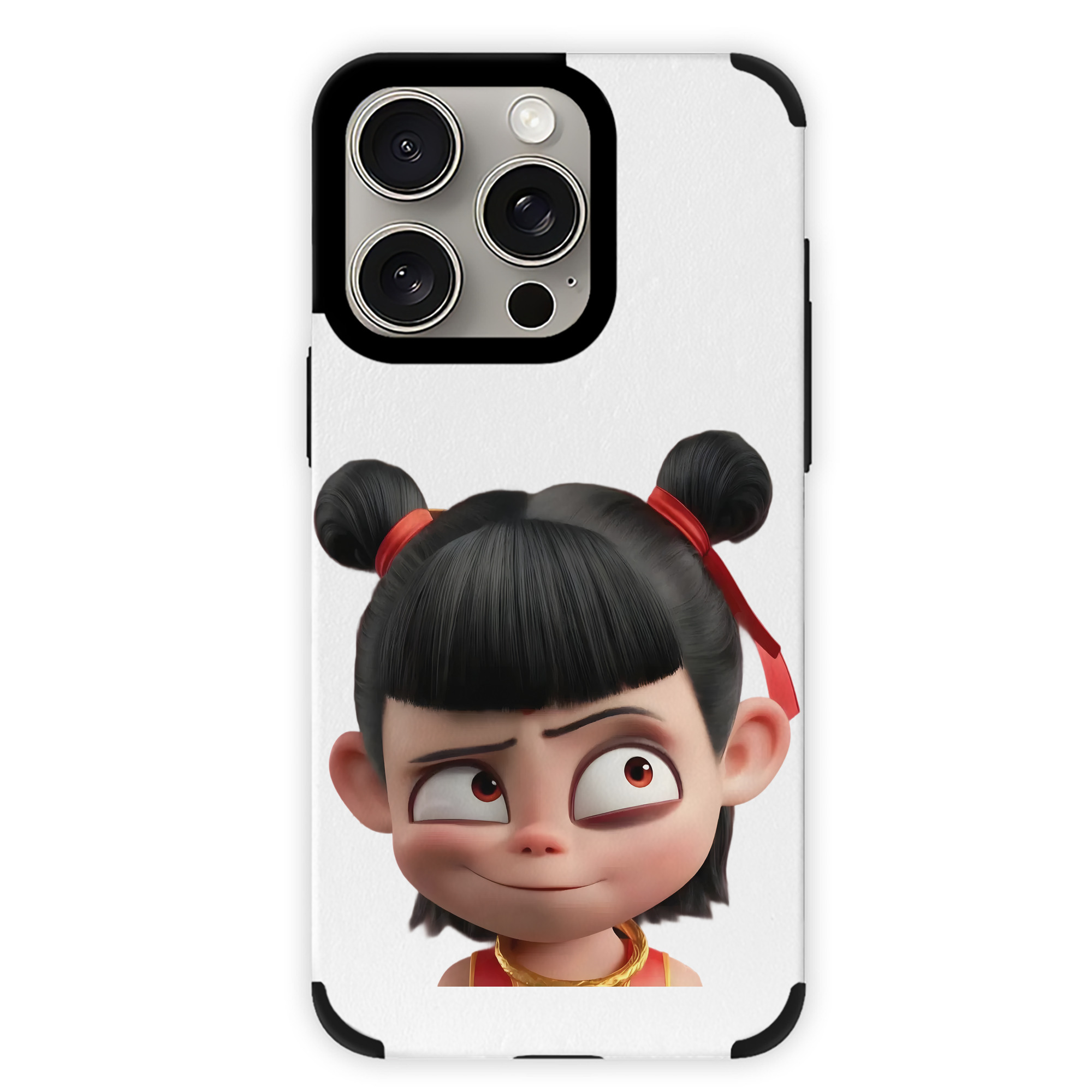 （画像用） Ne Zha 2 ナタ 魔童の大暴れ 【iPhone15ProMax対応】 PUレザー スマホケース 耐衝撃＆黄変防止