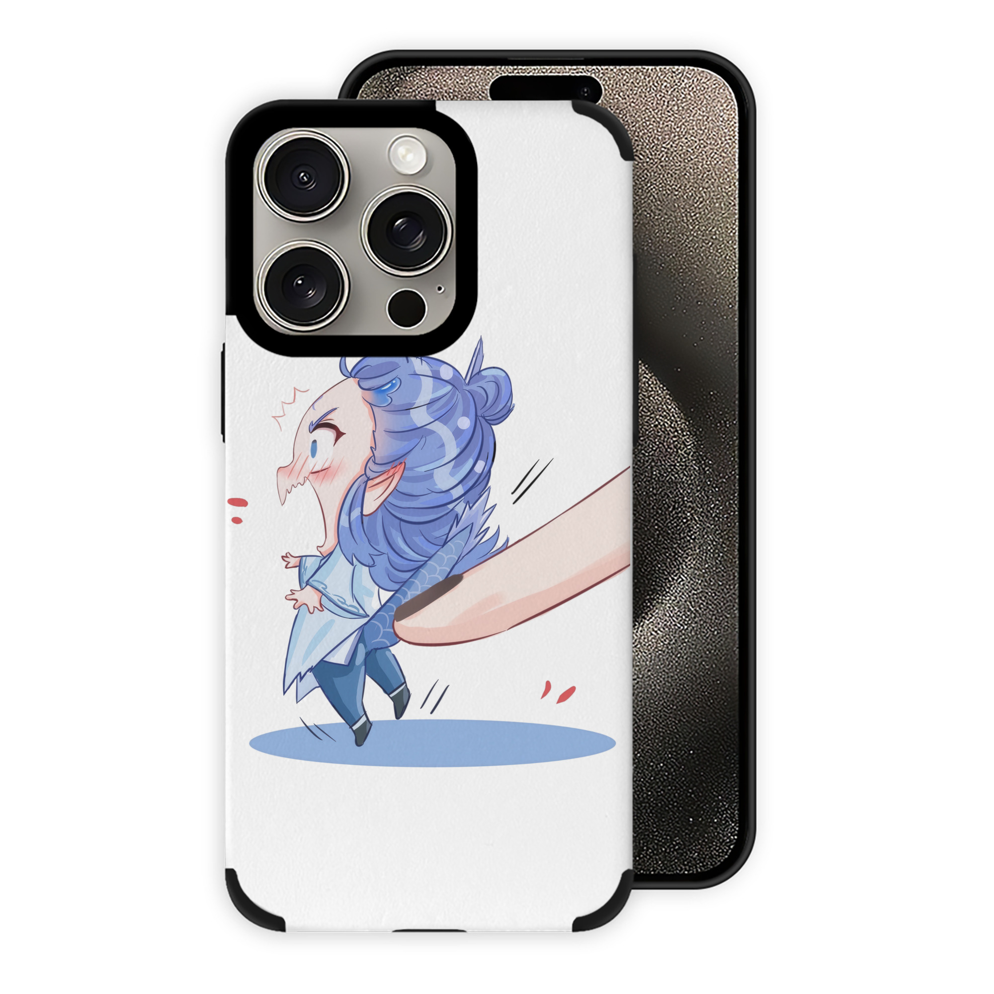 （画像用） Ne Zha 2 ナタ 魔童の大暴れ 【iPhone15ProMax対応】 PUレザー スマホケース 耐衝撃＆黄変防止