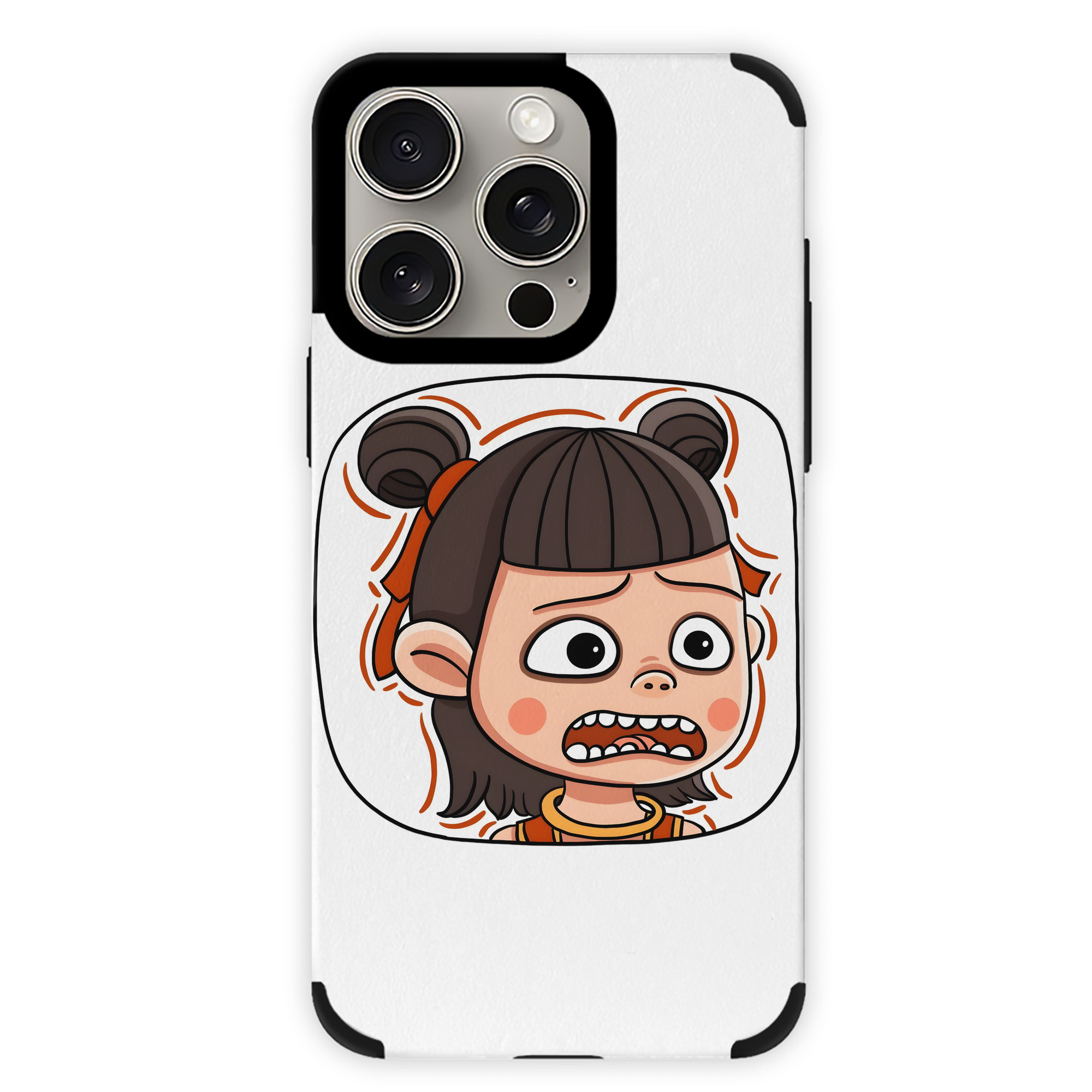 （画像用） Ne Zha 2 ナタ 魔童の大暴れ 【iPhone15ProMax対応】 PUレザー スマホケース 耐衝撃＆黄変防止