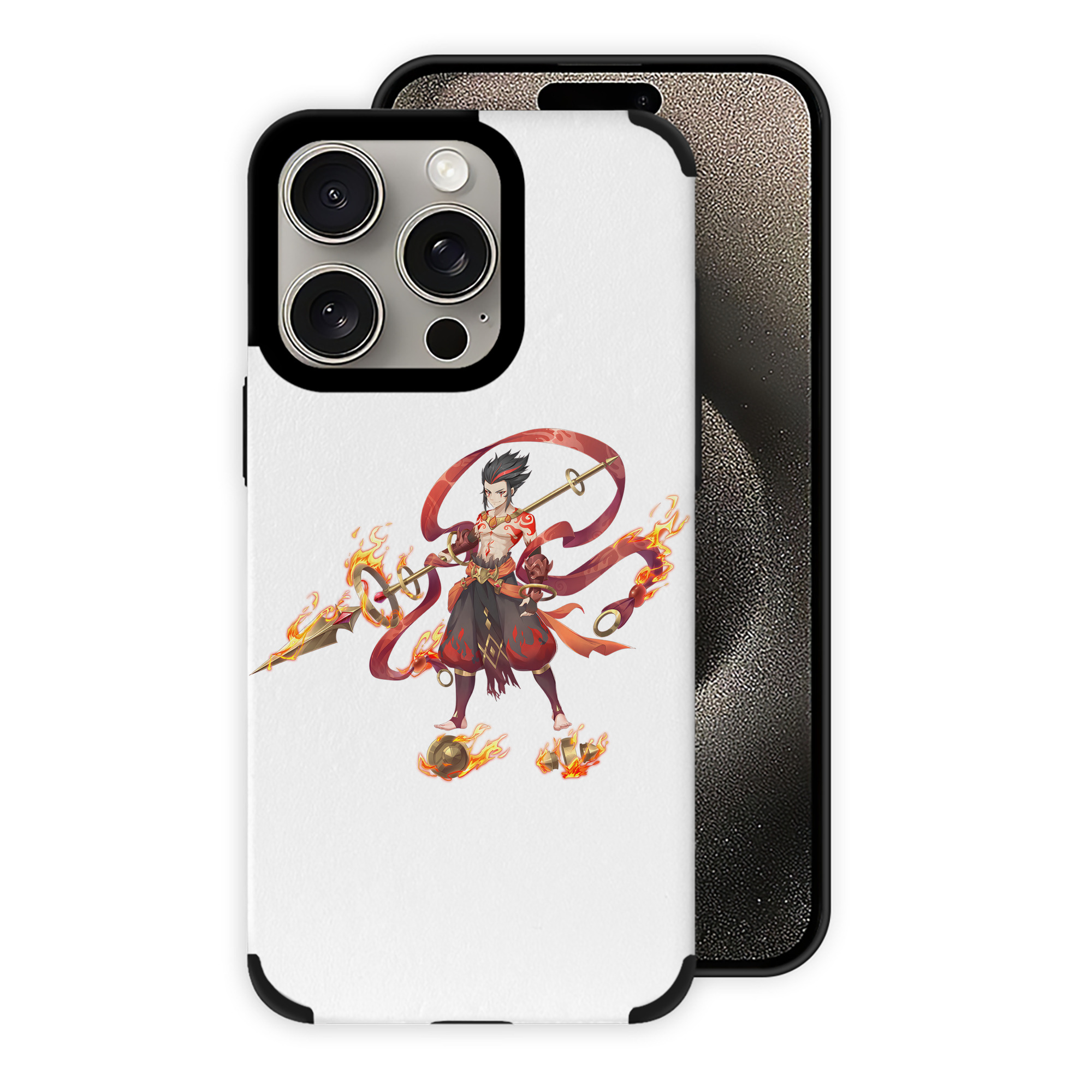 Ne Zha 2 ナタ 魔童の大暴れ 【iPhone15ProMax対応】 PUレザー スマホケース 耐衝撃＆黄変防止
