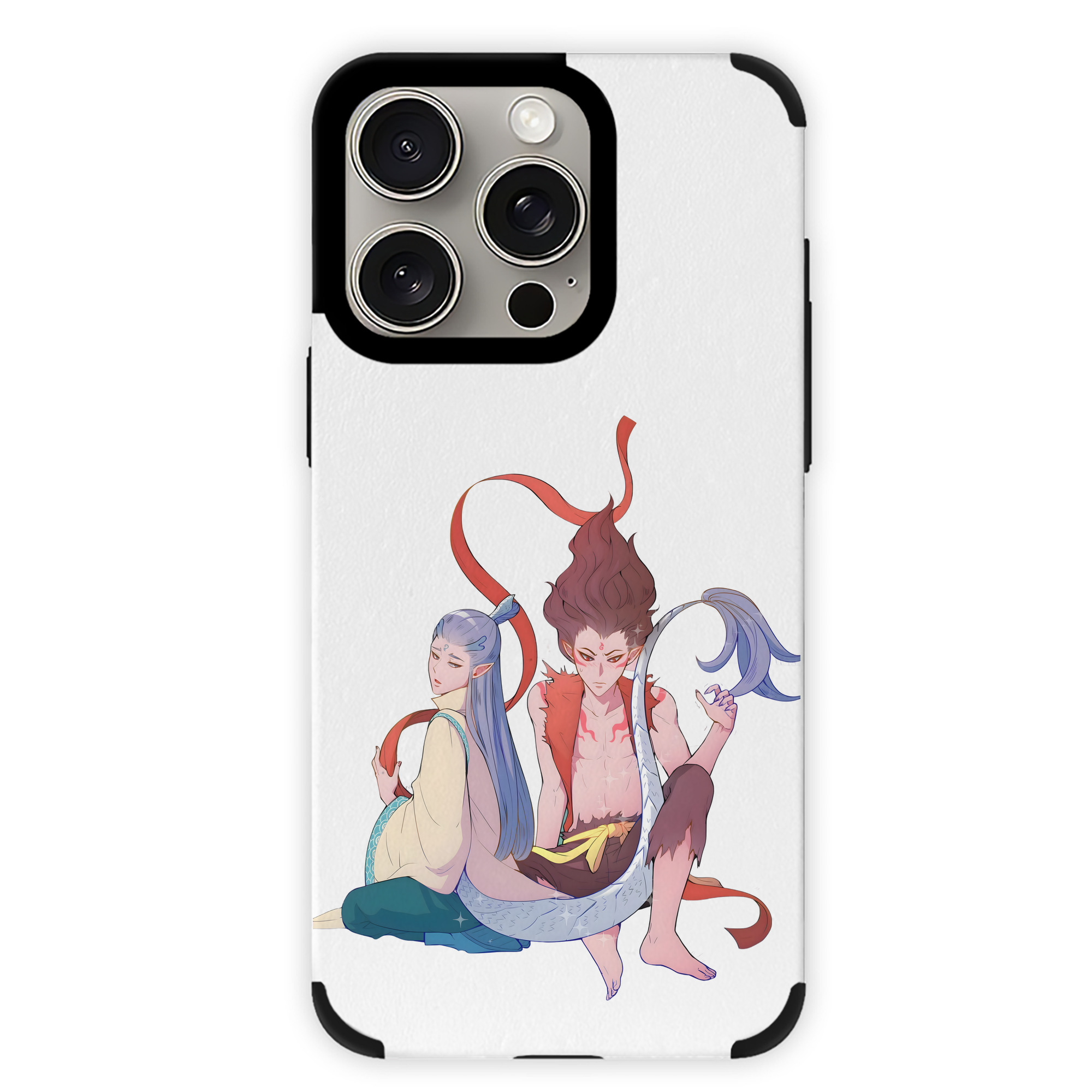 （画像用） Ne Zha 2 ナタ 魔童の大暴れ 【iPhone15ProMax対応】 PUレザー スマホケース 耐衝撃＆黄変防止