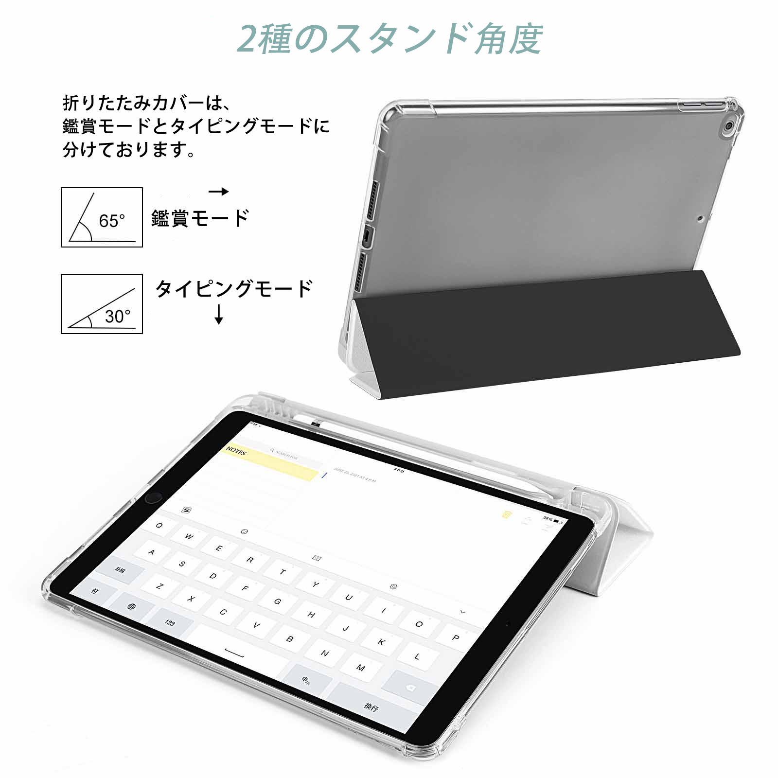 Ne Zha 2 ナタ 魔童の大暴れ IPad ケース ペン収納付き 三つ折りスタンド PUレザー×シリコン 対応機種9.5/10.5/10.9インチ