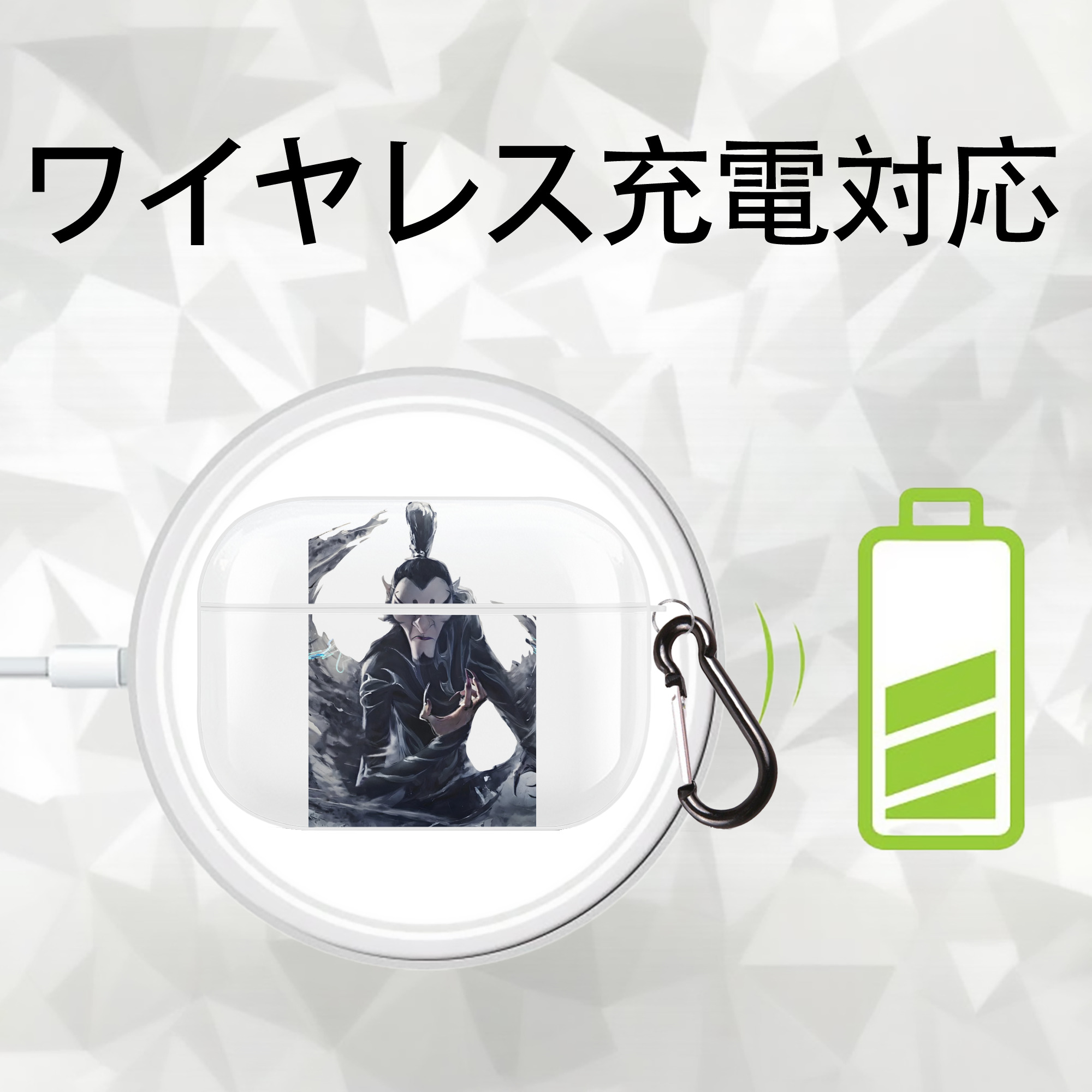 Ne Zha 2 ナタ 魔童の大暴れ 【AirPods Pro用】ハードシェル保護ケース 耐衝撃・防指紋・カラビナ付き商品仕様