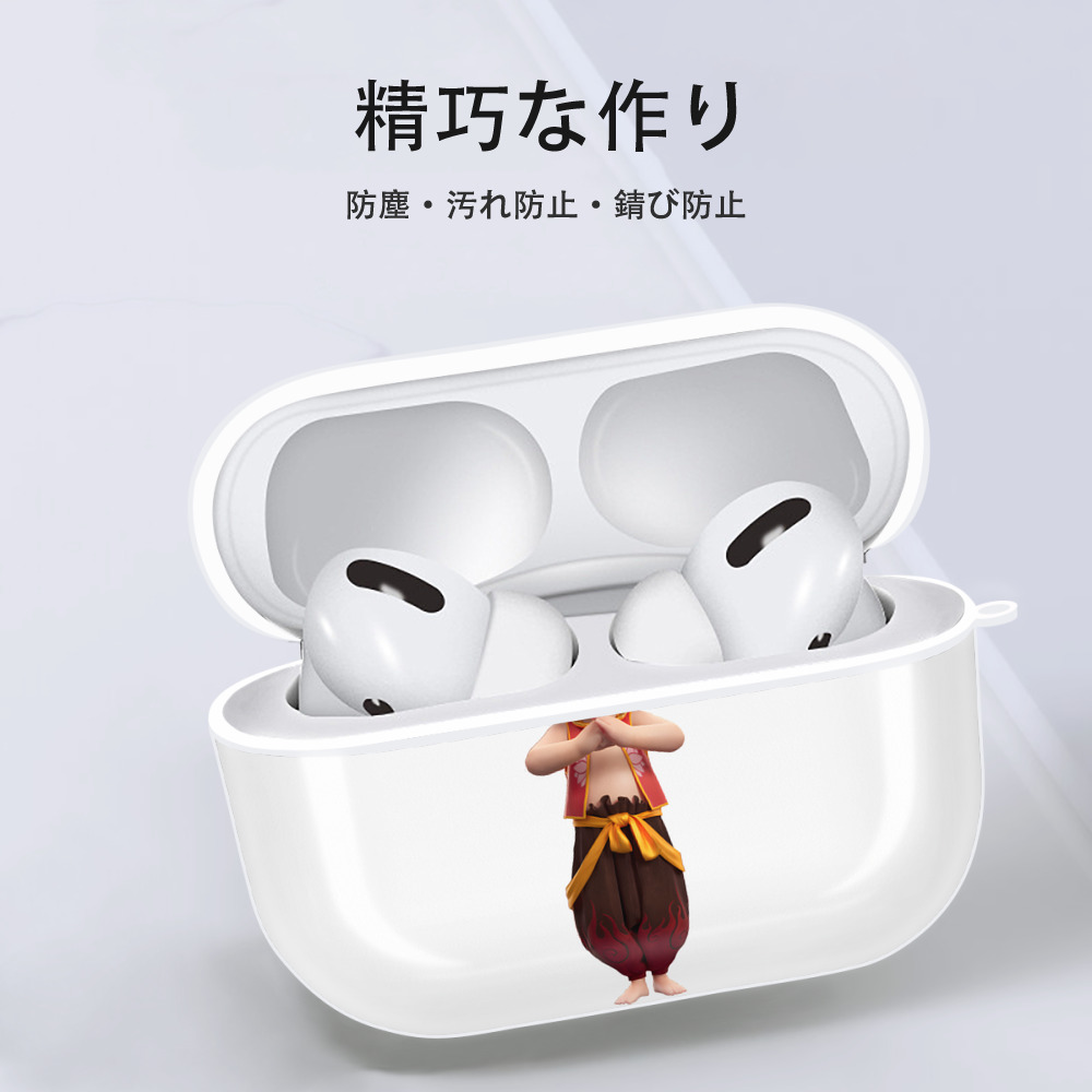 Ne Zha 2 ナタ 魔童の大暴れ 【AirPods Pro用】ハードシェル保護ケース 耐衝撃・防指紋・カラビナ付き商品仕様