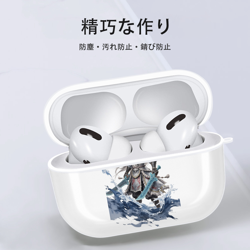 Ne Zha 2 ナタ 魔童の大暴れ 【AirPods Pro用】ハードシェル保護ケース 耐衝撃・防指紋・カラビナ付き商品仕様
