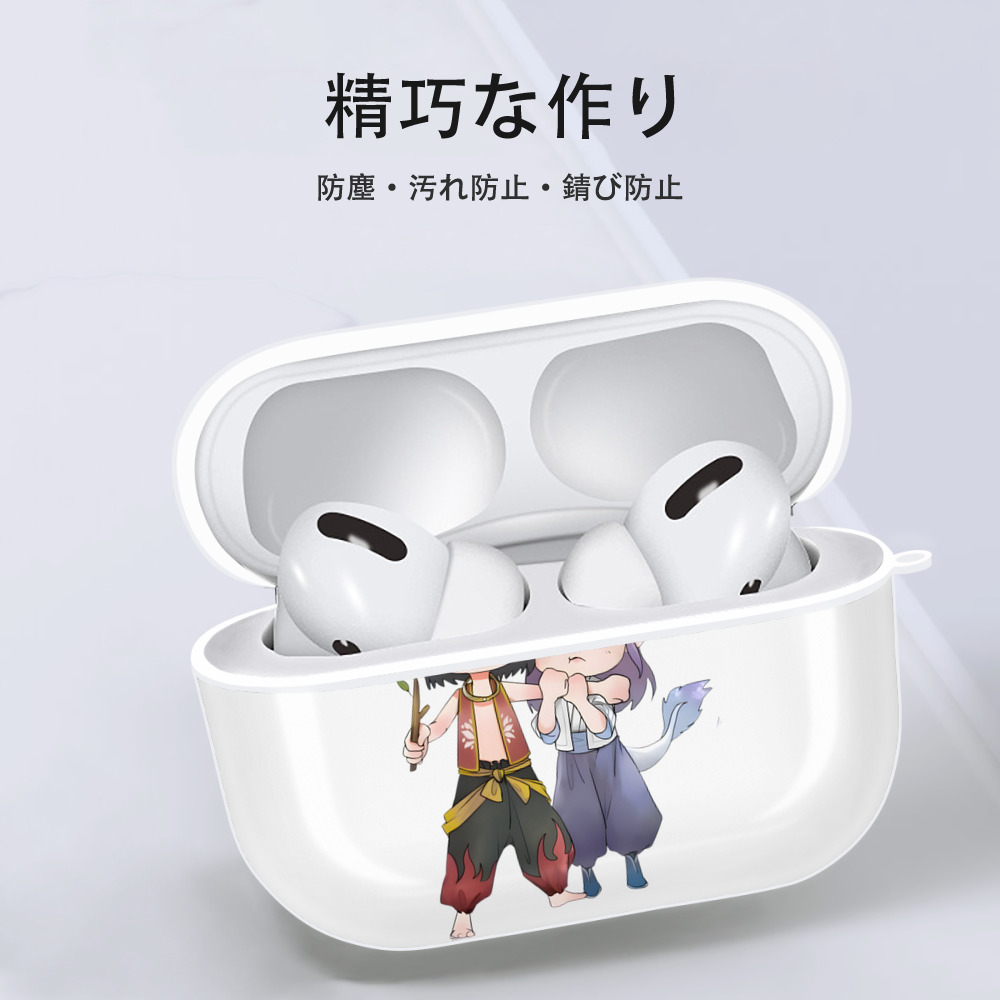 Ne Zha 2 ナタ 魔童の大暴れ 【AirPods Pro用】ハードシェル保護ケース 耐衝撃・防指紋・カラビナ付き商品仕様
