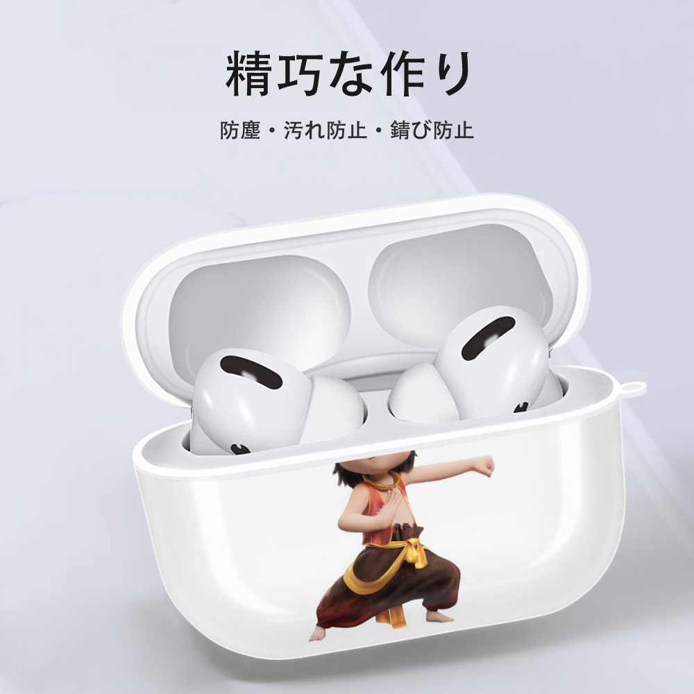 Ne Zha 2 ナタ 魔童の大暴れ 【AirPods Pro用】ハードシェル保護ケース 耐衝撃・防指紋・カラビナ付き商品仕様