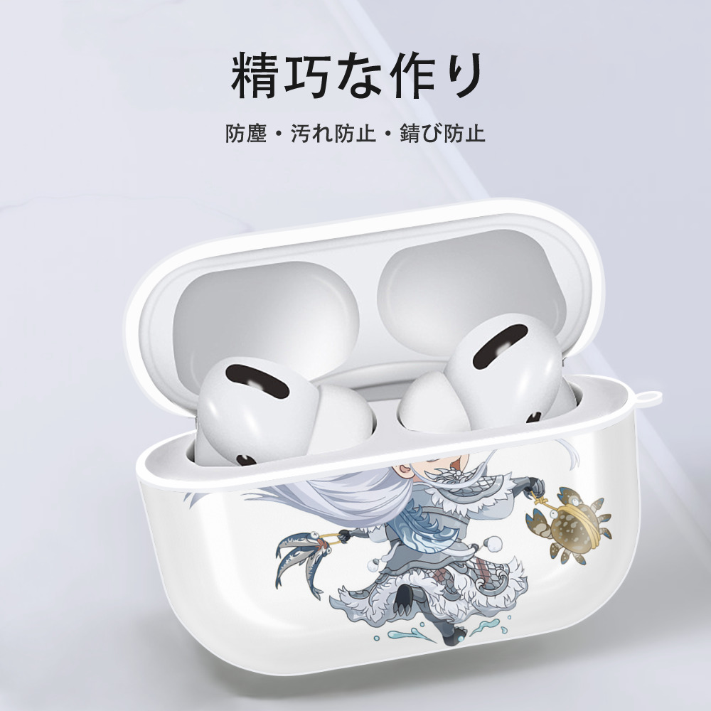 Ne Zha 2 ナタ 魔童の大暴れ 【AirPods Pro用】ハードシェル保護ケース 耐衝撃・防指紋・カラビナ付き商品仕様
