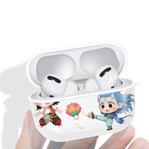 Ne Zha 2 ナタ 魔童の大暴れ 【AirPods Pro用】ハードシェル保護ケース 耐衝撃・防指紋・カラビナ付き商品仕様