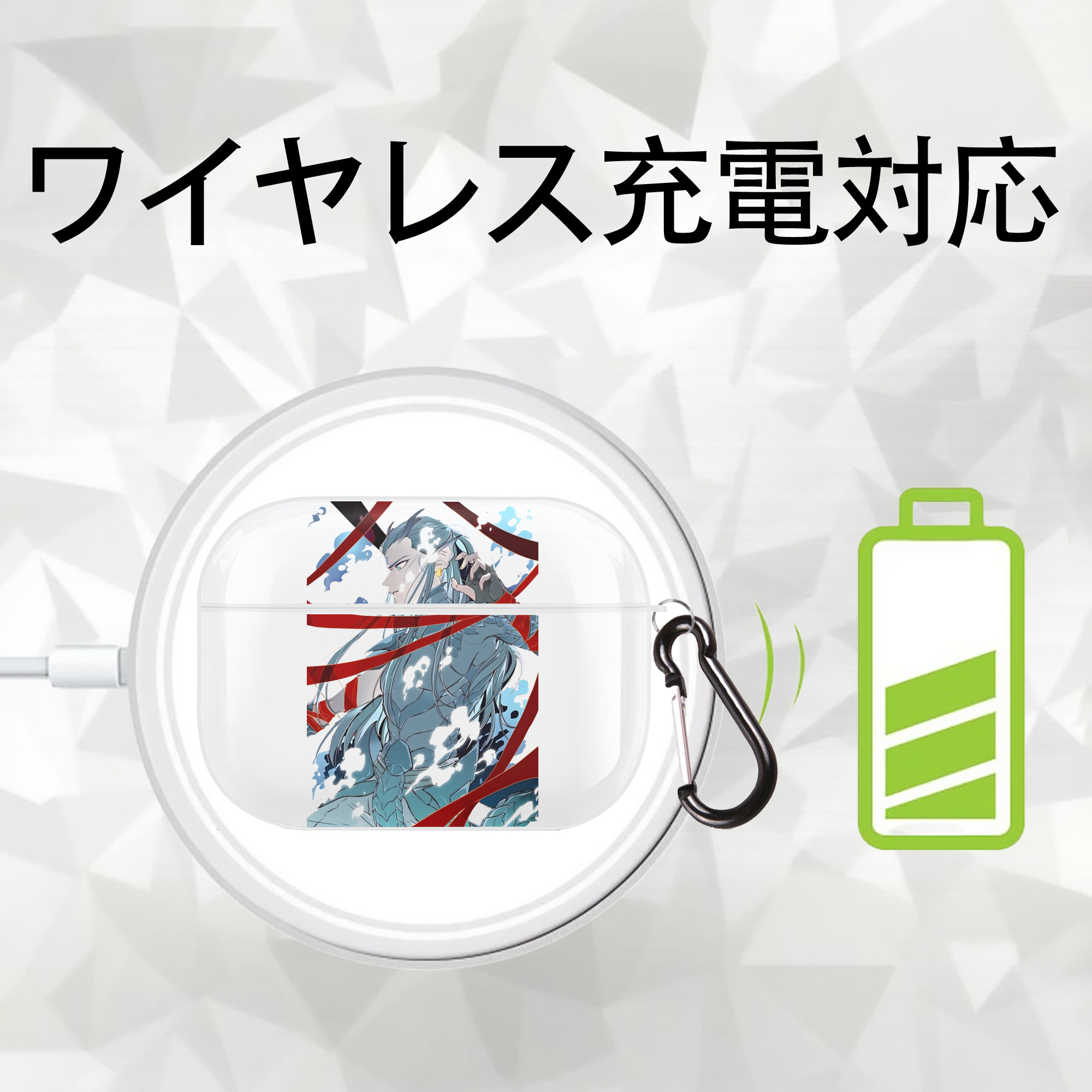 Ne Zha 2 ナタ 魔童の大暴れ 【AirPods Pro用】ハードシェル保護ケース 耐衝撃・防指紋・カラビナ付き商品仕様