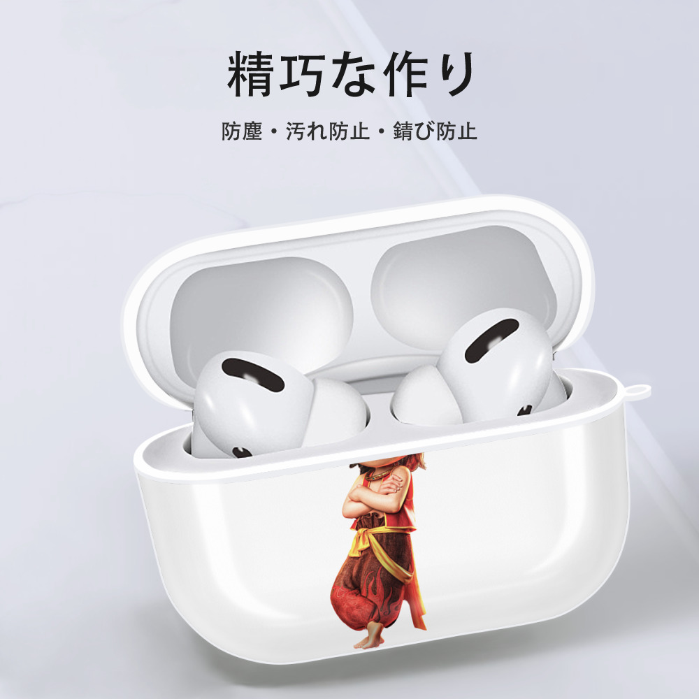 Ne Zha 2 ナタ 魔童の大暴れ 【AirPods Pro用】ハードシェル保護ケース 耐衝撃・防指紋・カラビナ付き商品仕様
