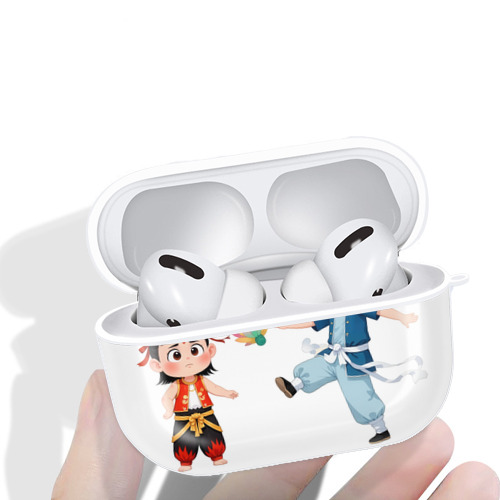 Ne Zha 2 ナタ 魔童の大暴れ 【AirPods Pro用】ハードシェル保護ケース 耐衝撃・防指紋・カラビナ付き商品仕様