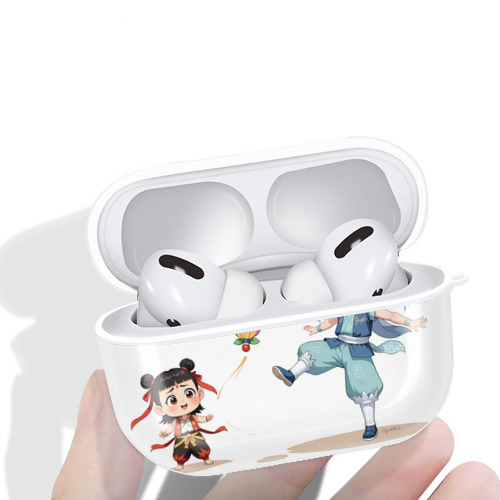Ne Zha 2 ナタ 魔童の大暴れ 【AirPods Pro用】ハードシェル保護ケース 耐衝撃・防指紋・カラビナ付き商品仕様