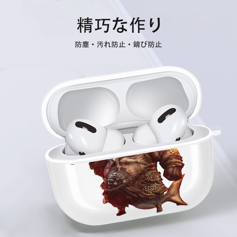 Ne Zha 2 ナタ 魔童の大暴れ 【AirPods Pro用】ハードシェル保護ケース 耐衝撃・防指紋・カラビナ付き商品仕様
