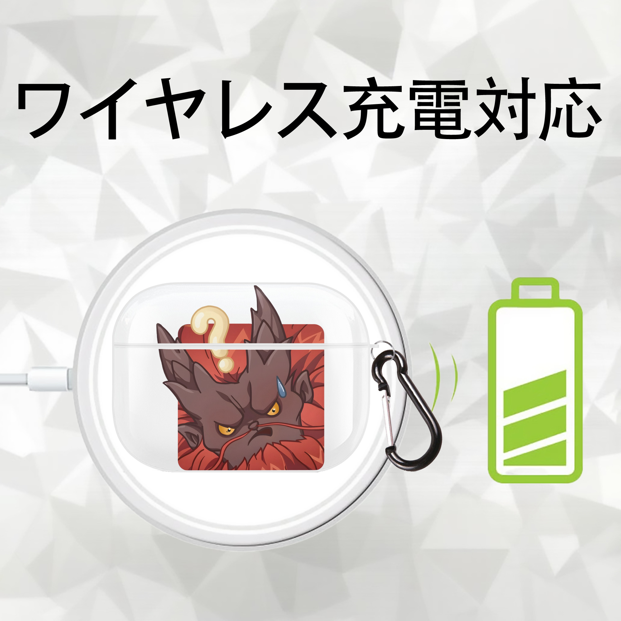 Ne Zha 2 ナタ 魔童の大暴れ 【AirPods Pro用】ハードシェル保護ケース 耐衝撃・防指紋・カラビナ付き商品仕様
