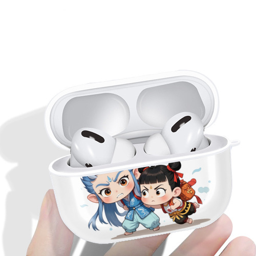Ne Zha 2 ナタ 魔童の大暴れ 【AirPods Pro用】ハードシェル保護ケース 耐衝撃・防指紋・カラビナ付き商品仕様