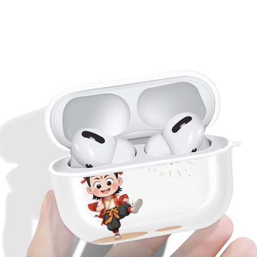 Ne Zha 2 ナタ 魔童の大暴れ 【AirPods Pro用】ハードシェル保護ケース 耐衝撃・防指紋・カラビナ付き商品仕様