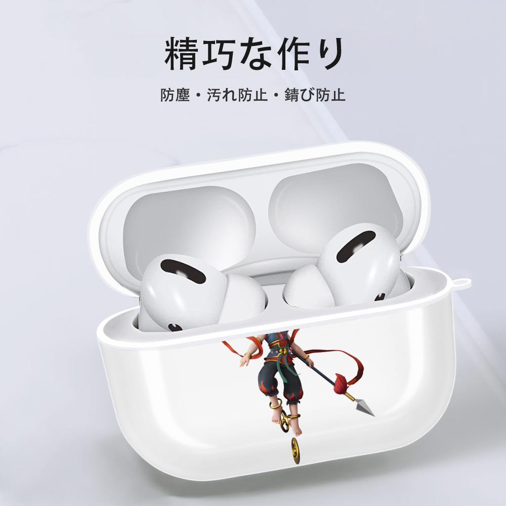 Ne Zha 2 ナタ 魔童の大暴れ 【AirPods Pro用】ハードシェル保護ケース 耐衝撃・防指紋・カラビナ付き商品仕様