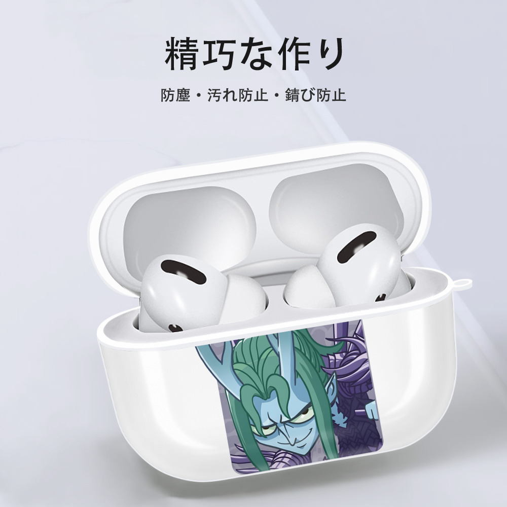Ne Zha 2 ナタ 魔童の大暴れ 【AirPods Pro用】ハードシェル保護ケース 耐衝撃・防指紋・カラビナ付き商品仕様