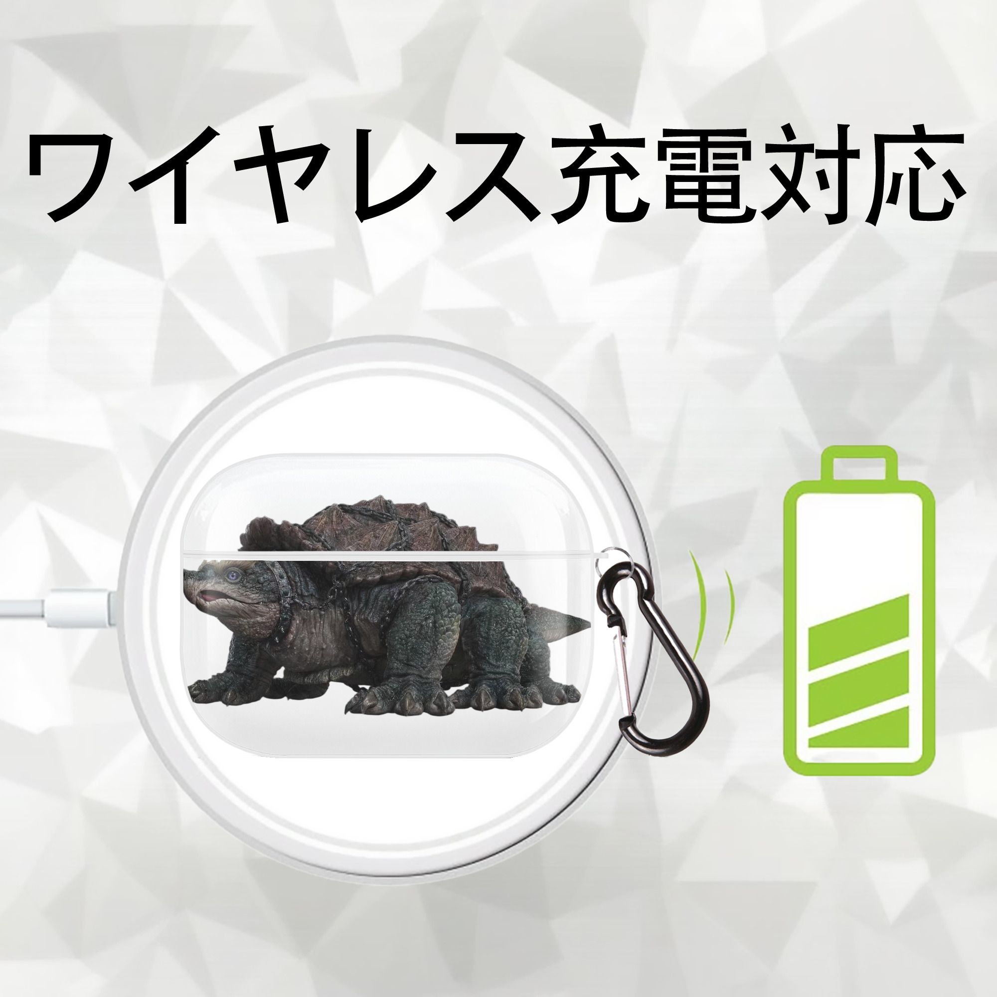 Ne Zha 2 ナタ 魔童の大暴れ 【AirPods Pro用】ハードシェル保護ケース 耐衝撃・防指紋・カラビナ付き商品仕様