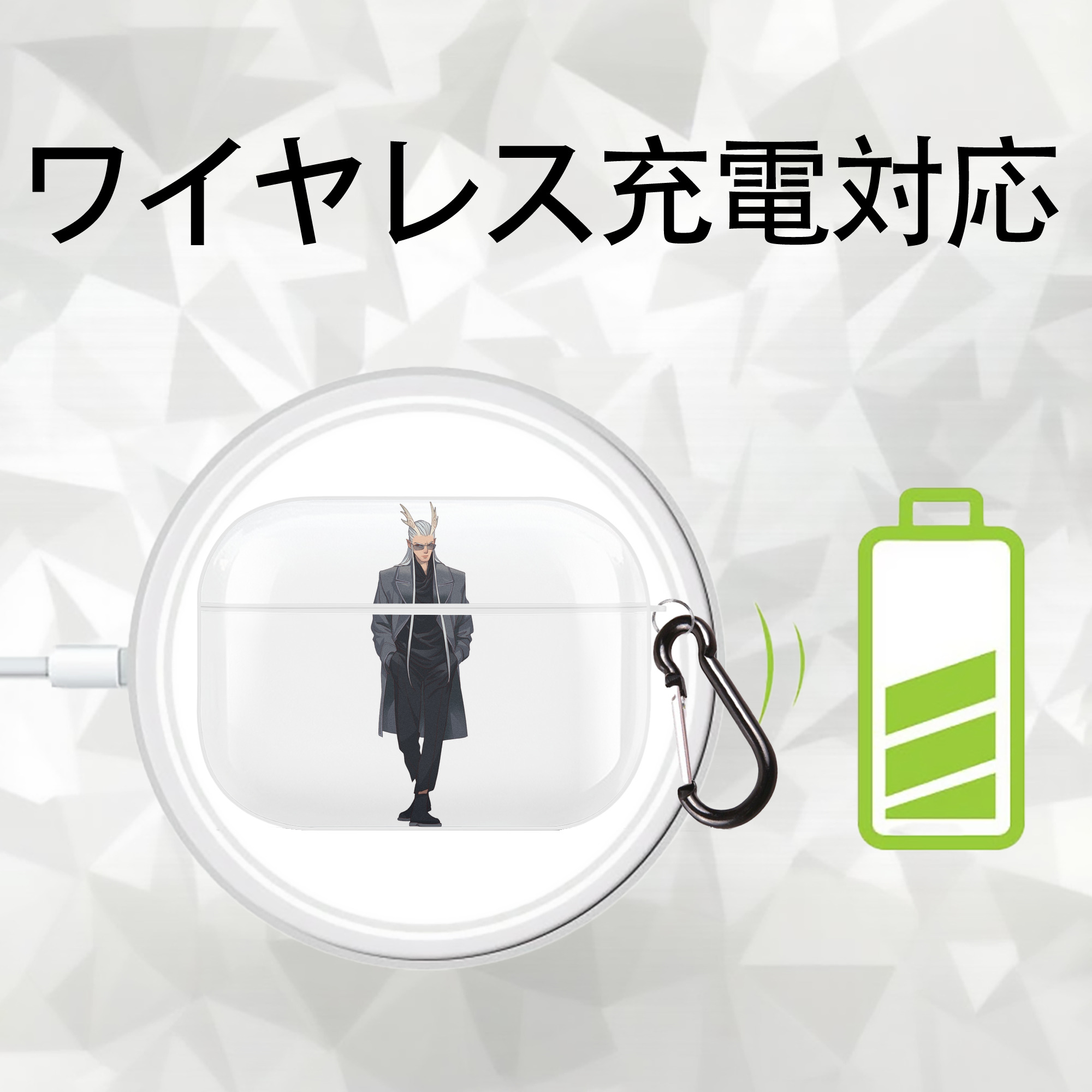 Ne Zha 2 ナタ 魔童の大暴れ 【AirPods Pro用】ハードシェル保護ケース 耐衝撃・防指紋・カラビナ付き商品仕様