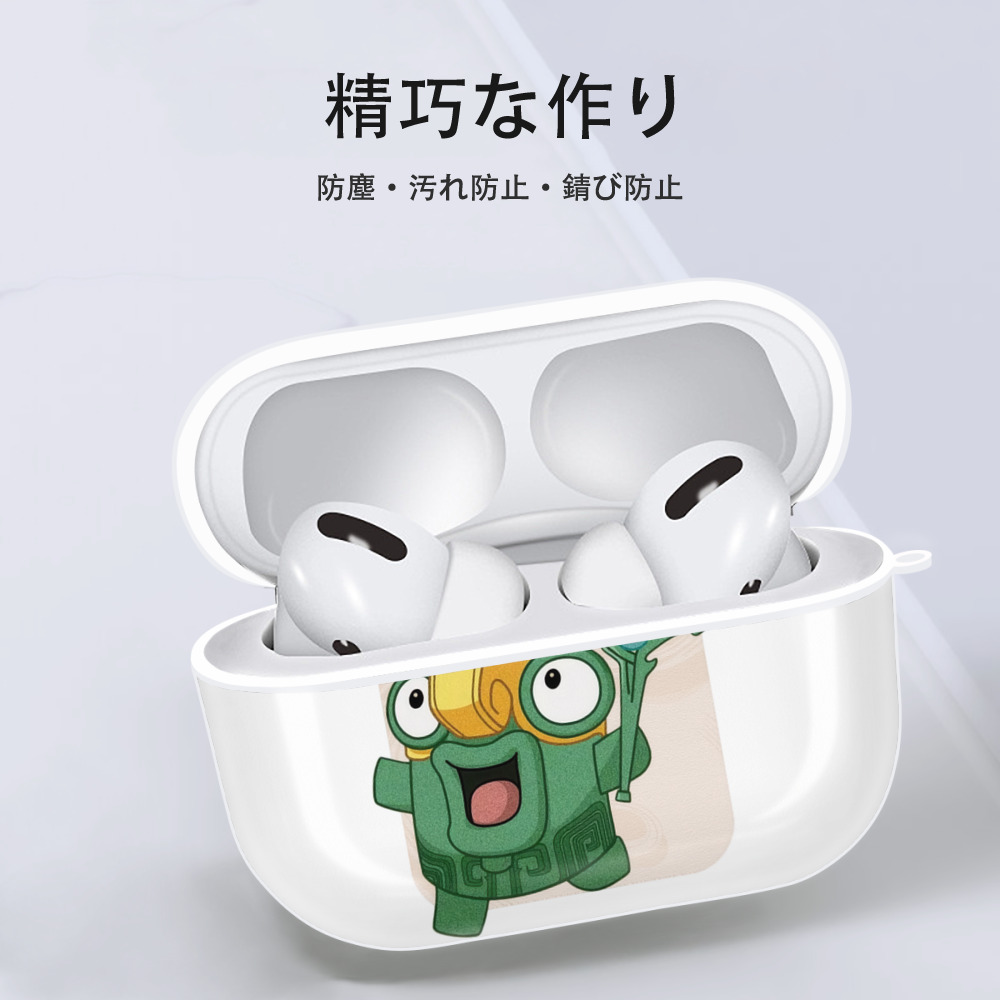 Ne Zha 2 ナタ 魔童の大暴れ 【AirPods Pro用】ハードシェル保護ケース 耐衝撃・防指紋・カラビナ付き商品仕様