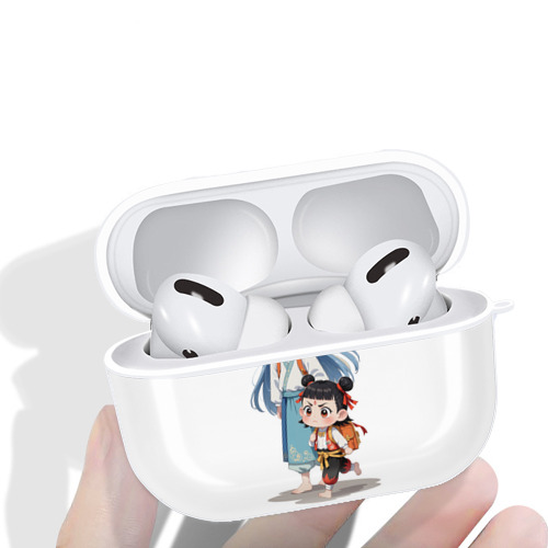 Ne Zha 2 ナタ 魔童の大暴れ 【AirPods Pro用】ハードシェル保護ケース 耐衝撃・防指紋・カラビナ付き商品仕様