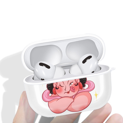Ne Zha 2 ナタ 魔童の大暴れ 【AirPods Pro用】ハードシェル保護ケース 耐衝撃・防指紋・カラビナ付き商品仕様