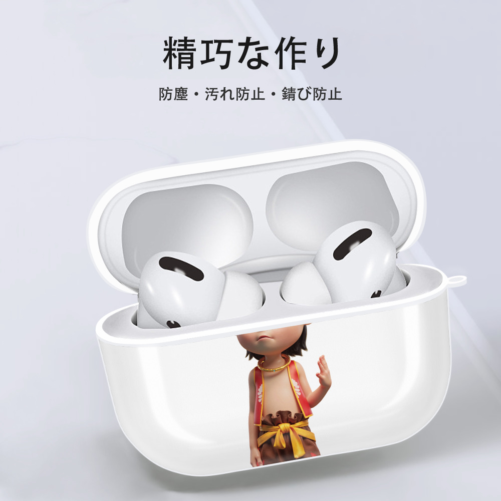 Ne Zha 2 ナタ 魔童の大暴れ 【AirPods Pro用】ハードシェル保護ケース 耐衝撃・防指紋・カラビナ付き商品仕様