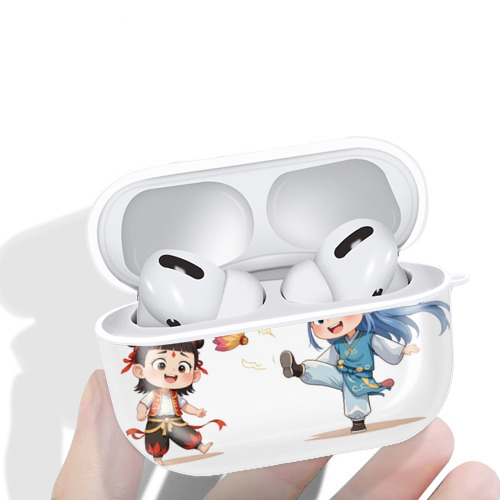 Ne Zha 2 ナタ 魔童の大暴れ 【AirPods Pro用】ハードシェル保護ケース 耐衝撃・防指紋・カラビナ付き商品仕様