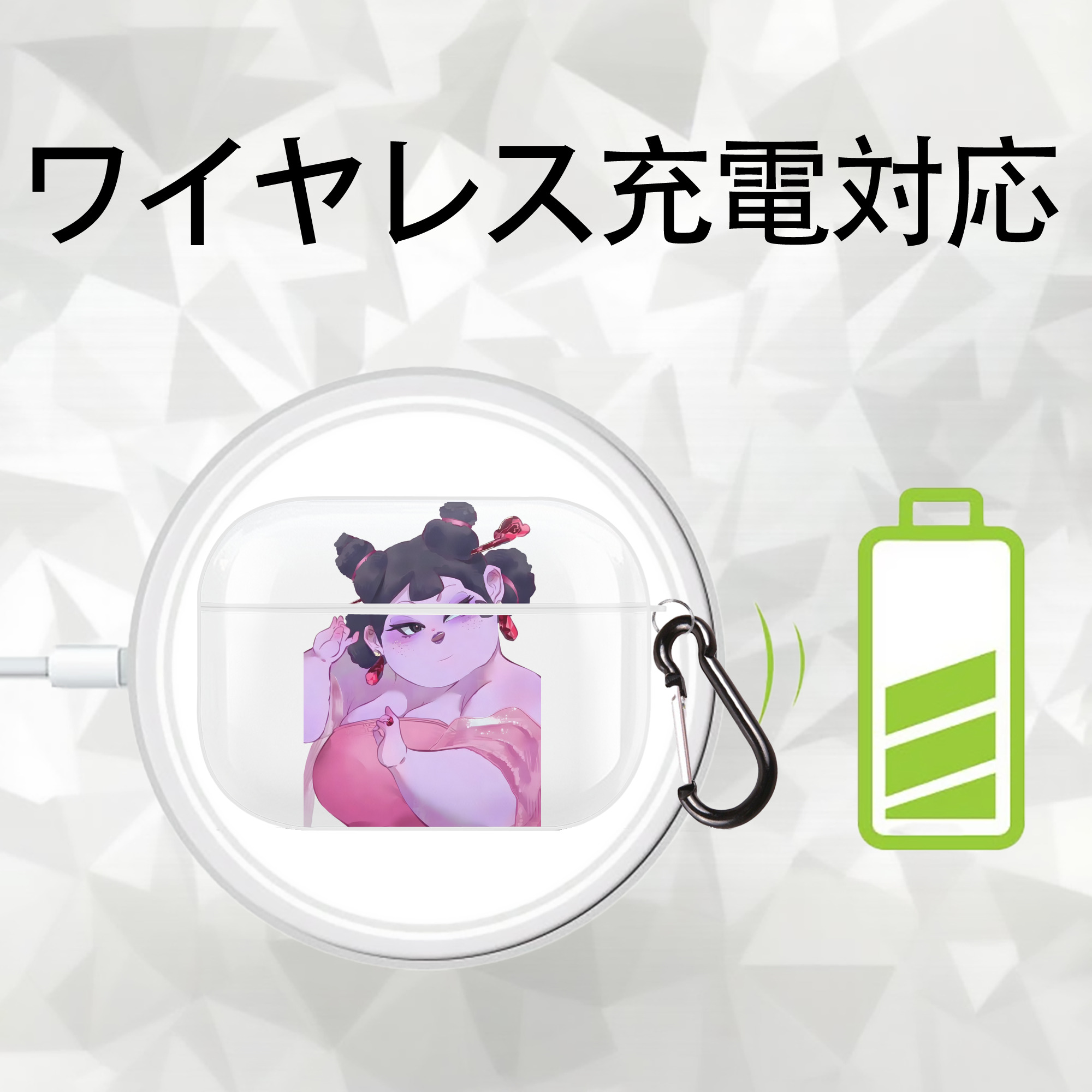 Ne Zha 2 ナタ 魔童の大暴れ 【AirPods Pro用】ハードシェル保護ケース 耐衝撃・防指紋・カラビナ付き商品仕様