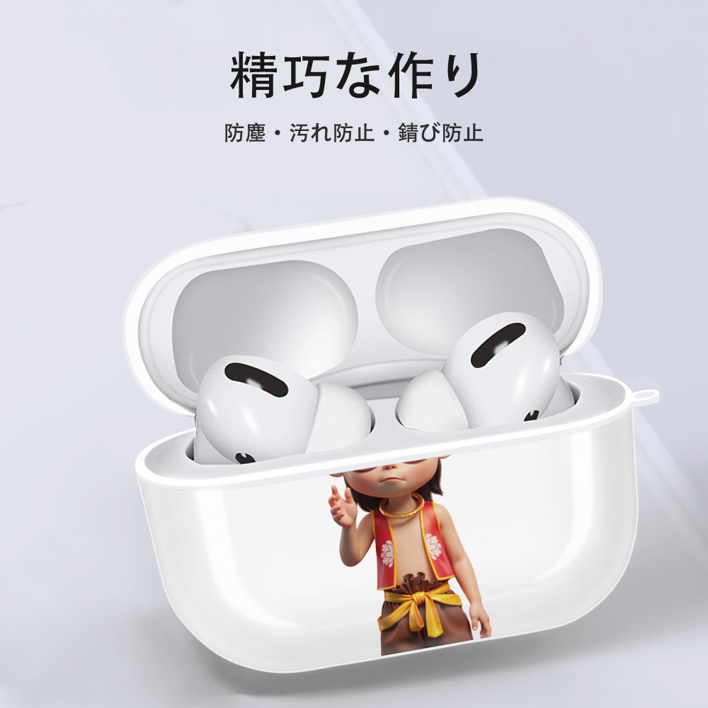 Ne Zha 2 ナタ 魔童の大暴れ 【AirPods Pro用】ハードシェル保護ケース 耐衝撃・防指紋・カラビナ付き商品仕様