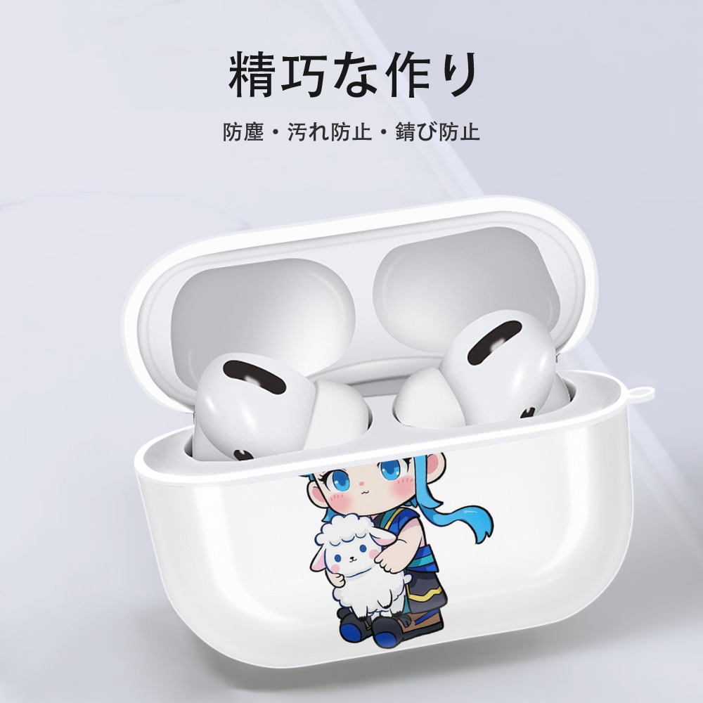 Ne Zha 2 ナタ 魔童の大暴れ 【AirPods Pro用】ハードシェル保護ケース 耐衝撃・防指紋・カラビナ付き商品仕様