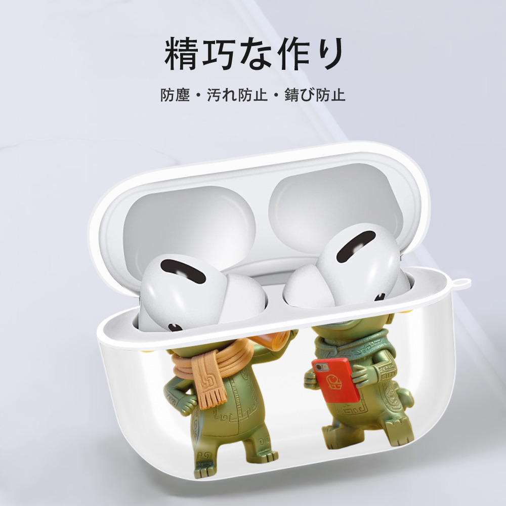 Ne Zha 2 ナタ 魔童の大暴れ 【AirPods Pro用】ハードシェル保護ケース 耐衝撃・防指紋・カラビナ付き商品仕様
