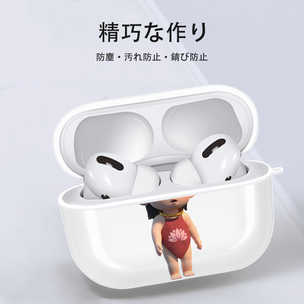 Ne Zha 2 ナタ 魔童の大暴れ 【AirPods Pro用】ハードシェル保護ケース 耐衝撃・防指紋・カラビナ付き商品仕様