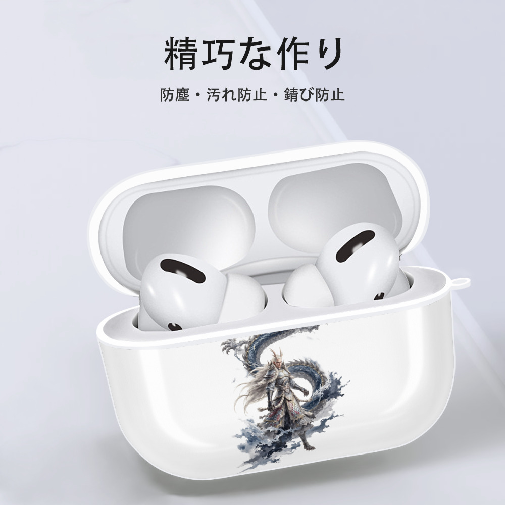 Ne Zha 2 ナタ 魔童の大暴れ 【AirPods Pro用】ハードシェル保護ケース 耐衝撃・防指紋・カラビナ付き商品仕様