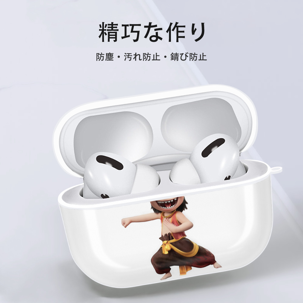Ne Zha 2 ナタ 魔童の大暴れ 【AirPods Pro用】ハードシェル保護ケース 耐衝撃・防指紋・カラビナ付き商品仕様